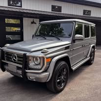 Silver Mercedes G-Class after detailing